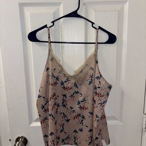 Hayden Floral Cami with Lace Trim